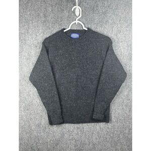 Pendleton Shetland Wool Men's Navy Blue Long Sleeve Pullover Sweater Size M READ